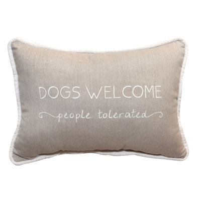 Embroidered Sunbrella® Outdoor Throw Pillow