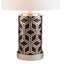Lampe de table 29,5 po de hauteur, motif tissé châtaignier