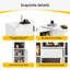 360° Rotating Bar Table With Storage Cabinet-706692535