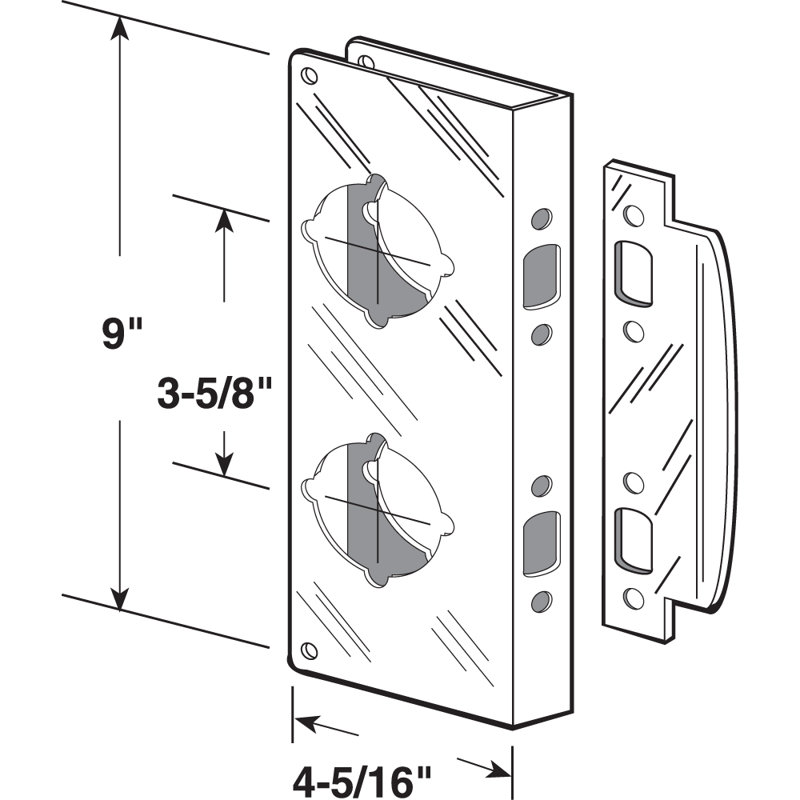 Serrure et renfort de porte