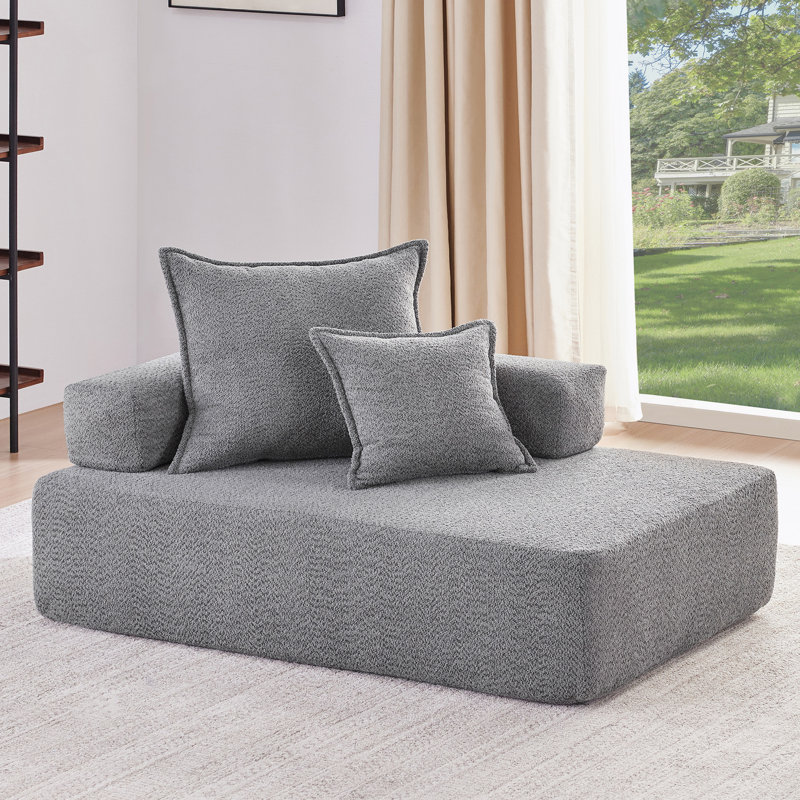 Canapé modulaire Boucle Lounge, Gris
