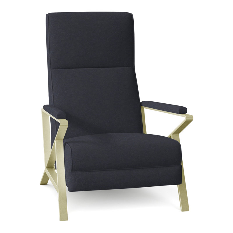 Infinity 28.25" Wide Manual Standard Recliner, Brushed Brass, Perigold Play Navy