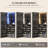 47.2 In. Led Hanging Jewelry Armoire Organizer Cabinet With Full Length Mirror-918217169