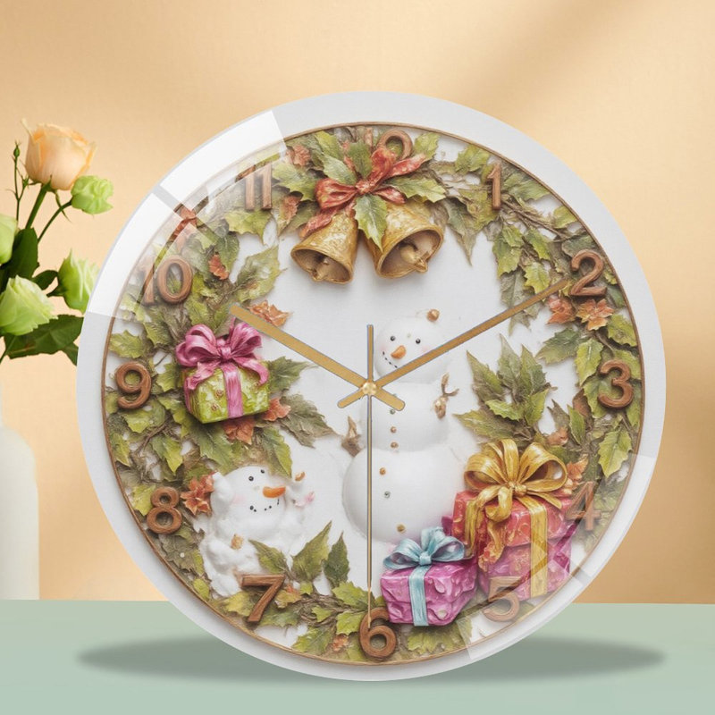 Horloge murale de Noël 12 po