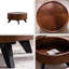 Table basse ronde avec plateau de rangement caché amovible, tables basses rondes modernes de luxe, table centrale circulaire plaquée en bois massif avec piédestal robuste pour le salon, assemblage facile
