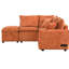 Orange avec rangement, 2 oreillers, prises de courant, ports - Option de siège confortable