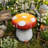 Outdoor Side Table,Mushroom Statue Stool