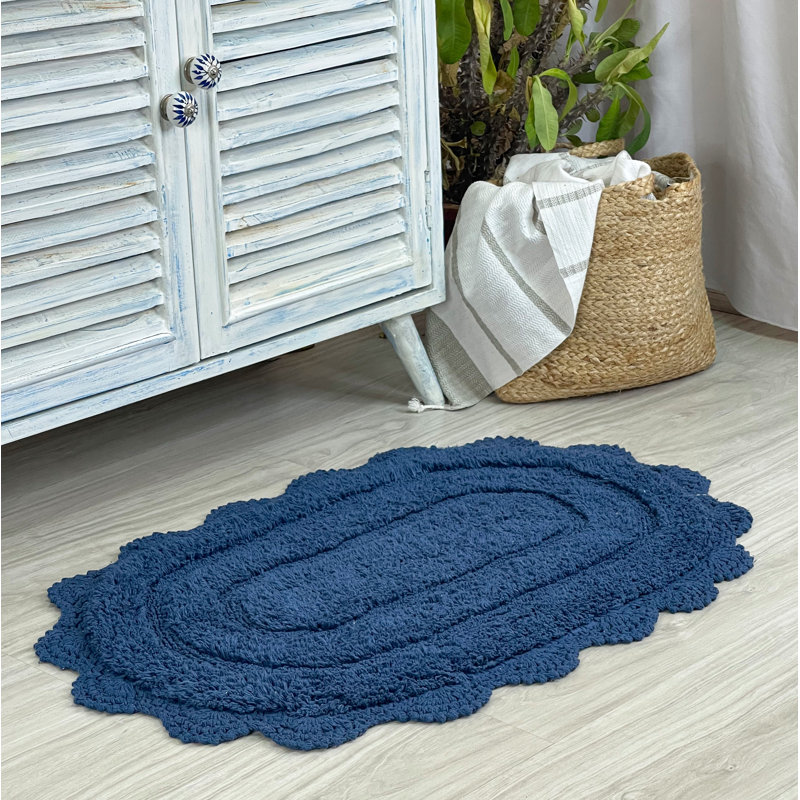 Casanova Non-Slip, Navy Blue, 34" L x 21" W