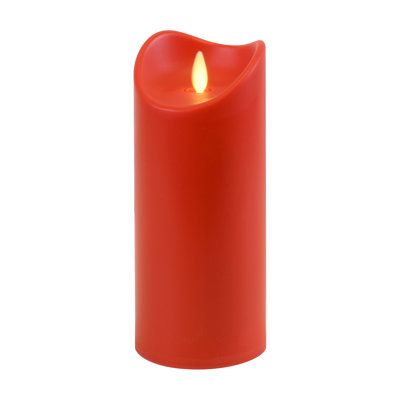 Battery Operated Pillar Candle with Flickering Flame