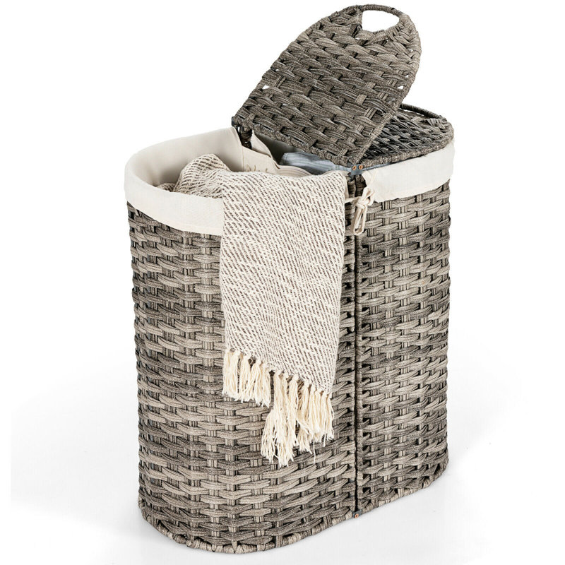 Panier à linge, gris