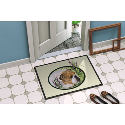 Tapis de porte d’intérieur anti-dérapant english bouledogue