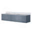 Dark Grey Double Bath Vanity 84 In. W X 22 In. D, With Carrara Marble Top-464102193