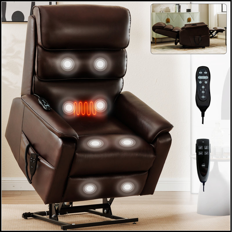 Fauteuil inclinable électrique à deux positions Leatherair