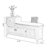 Cherry Upholstered Shoe Storage Bench