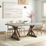Brooksville Solid Wood Base Dining Table