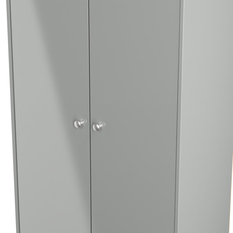 Bhargavi Manufactured Wood Wardrobe, Uniform Grey/Dusk Grey