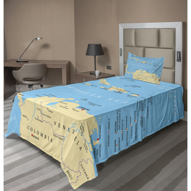 Microfiber Sheet Set, Twin Sheet Set + Fitted Sheet + 1 Pillowcase