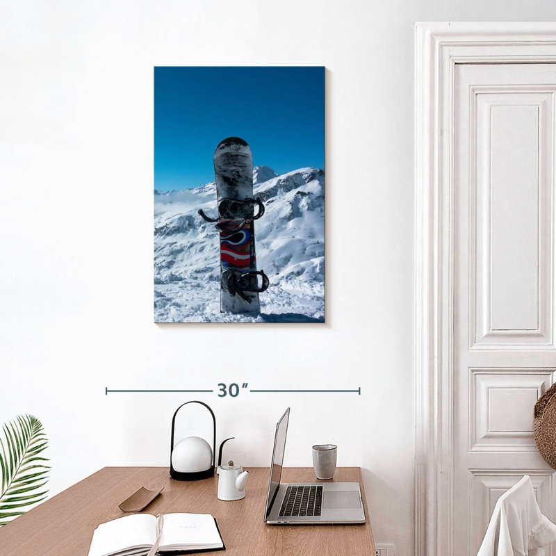 Sireci Snowboard In Snow, 30" H x 20" W