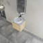 Meuble-lavabo mural avec lavabo d'art en céramique
