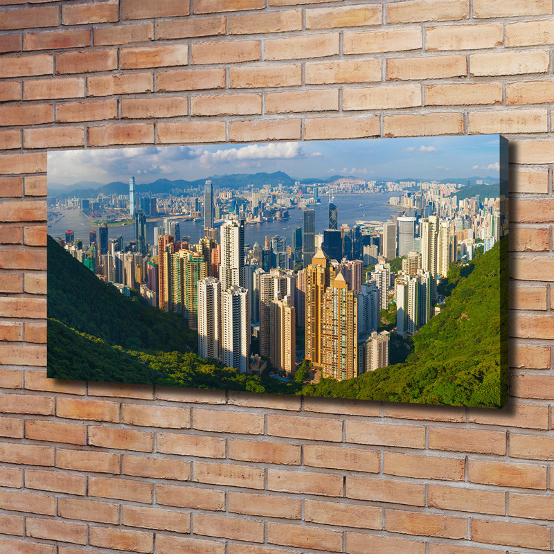 Hong Kong Panorama - Wrapped Canvas Print