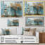«Turquoise Yellow Miami Hidden Gems», reproduction d'art sur toile-719066177-719066236