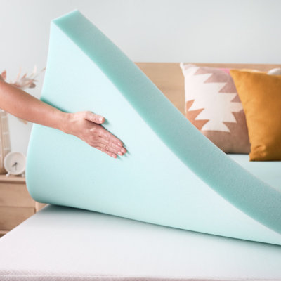  Surmatelas en gel à mémoire de forme et gel rafraîchissant 3 po - Simple