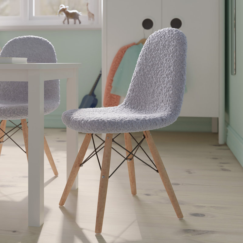 Bourassa Kids 13.25'' Club Chair and Ottoman, Gray