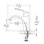 Robinet de salle de bain monotrou avec drain-36872262
