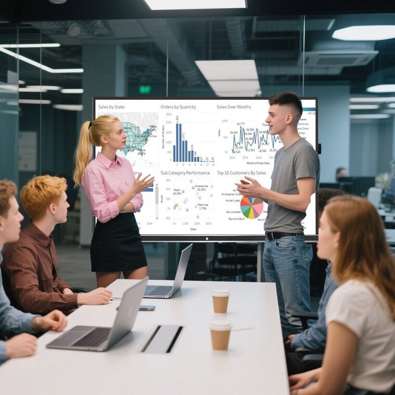 JYXCN Smart Board 49 pouces à écran tactile, boostez votre productivité! Tableau blanc interactif tout-en-un avec double système et partage de nuage pour l'éducation et les conférences?