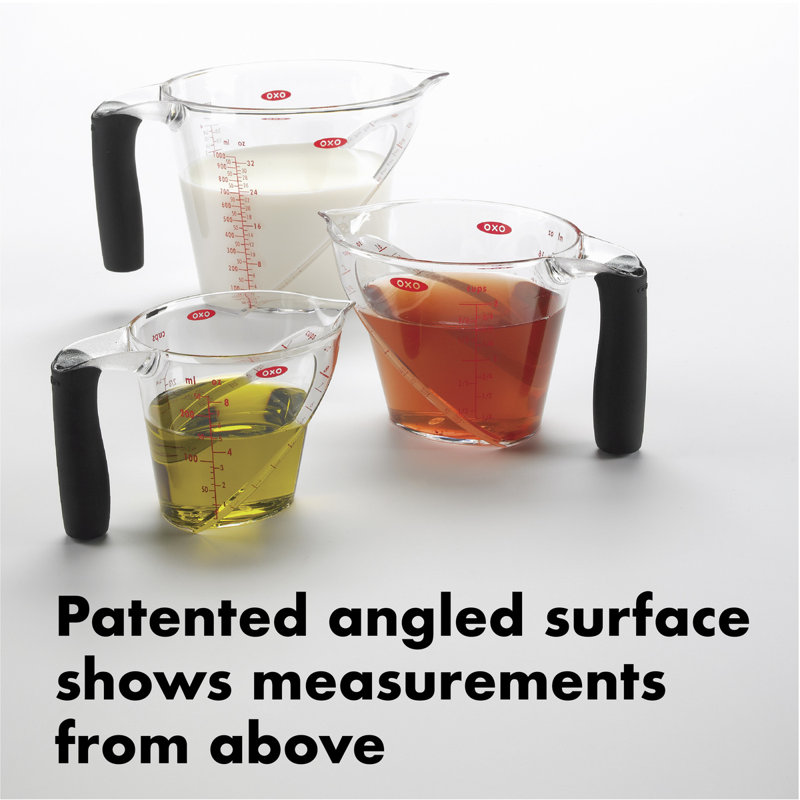 OXO Grips 3-Pieces Plastic Measuring Cup Set