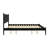 Black Mid - Century Modern Eastern King Platform Bed, With Slat Kit, Round Tapered Legs, No Box Spring For Bedroom Refresh