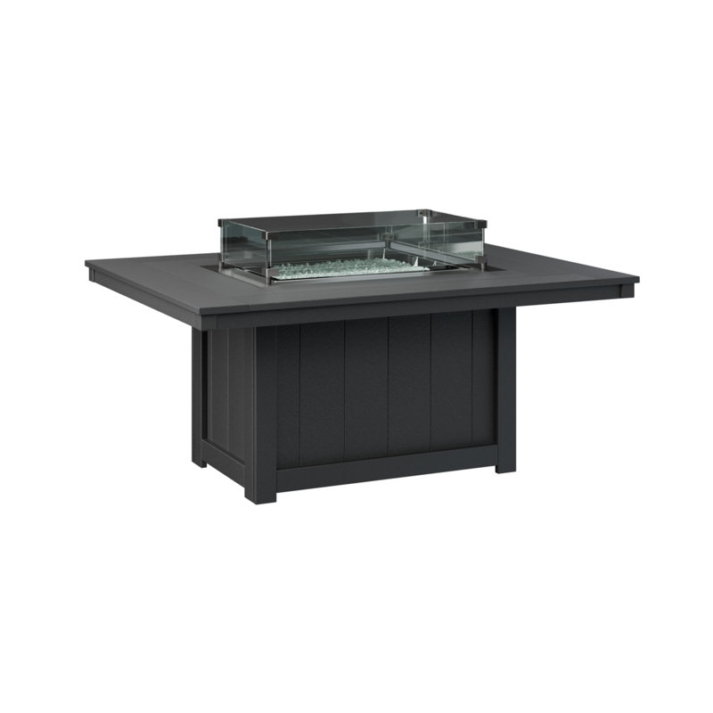 Table de foyer rectangulaire noire Thomas, Noir