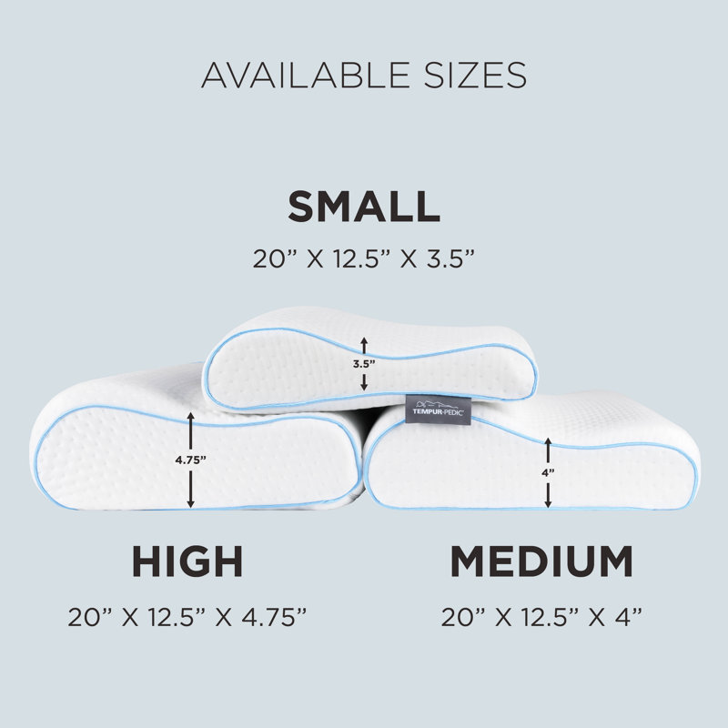 TEMPUR-Neck™ + Cooling Extra Firm Pillow, High Profile, Single
