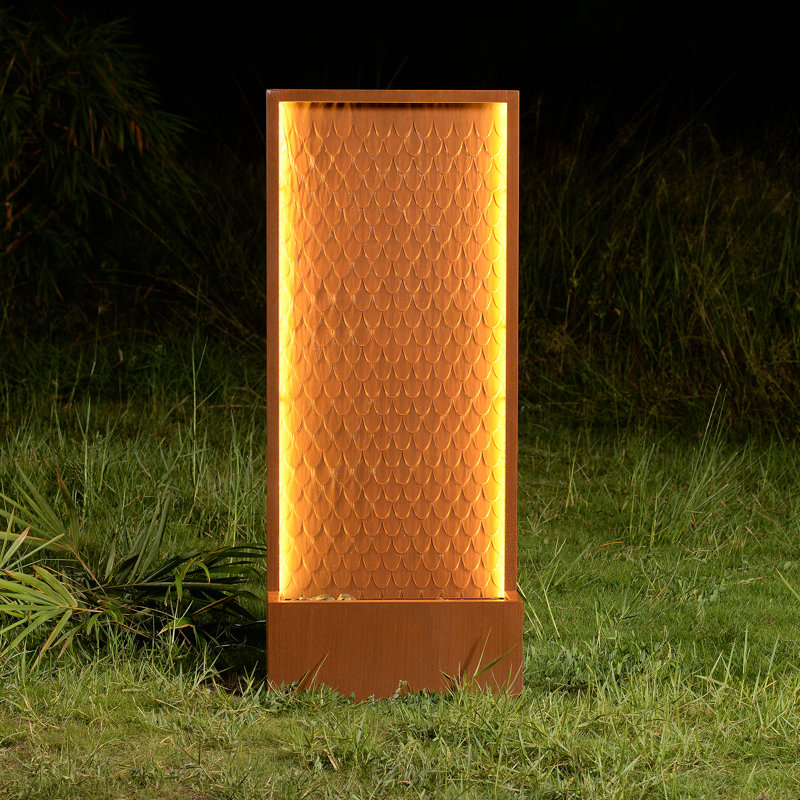 Outdoor Metal Waterfall Fountain