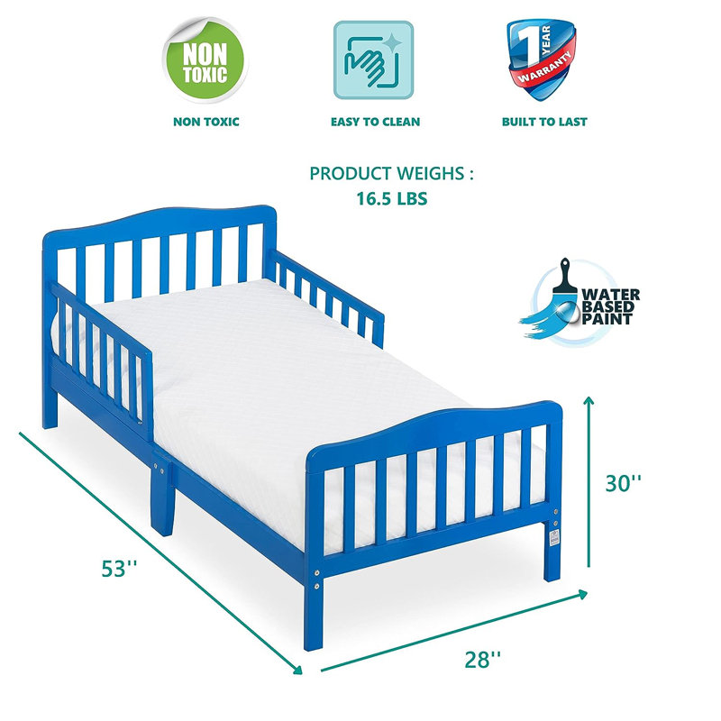 Lit pour tout-petits Hart munn, Bleu royal