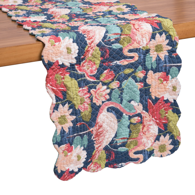 Flamingo Lagoon Cotton Table Runner