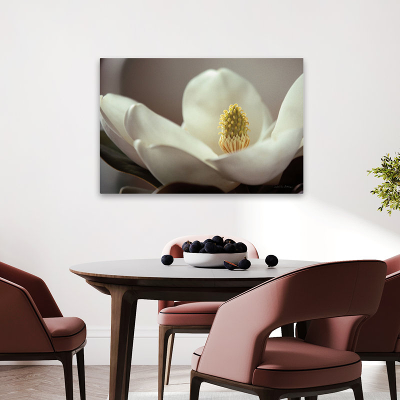 Fleurs florales - détail magnolia II, H 24 po x l 36 po