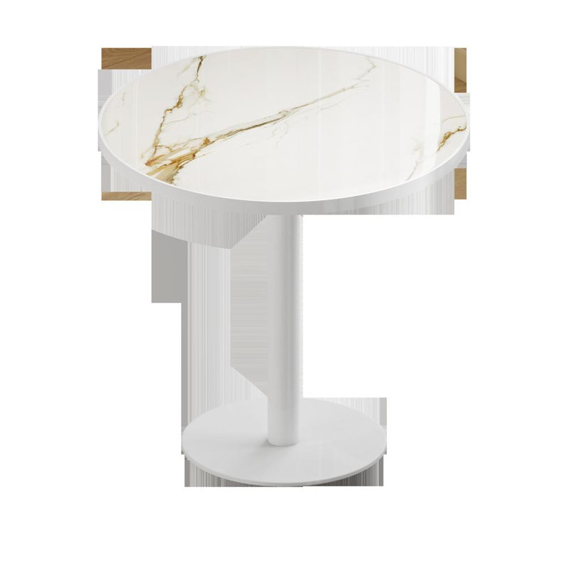 Premium Tulip Dining Table, White/Gold