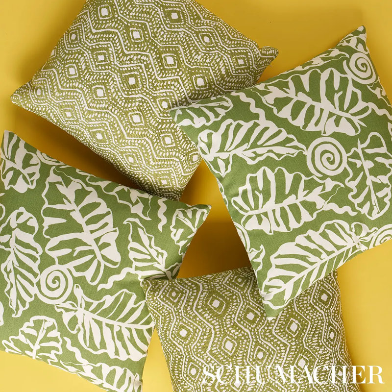 Colma I/O Pillow, Verde Geometric