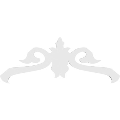 Florence Signature Urethane Gable Pediment, Primed Tan