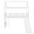 House Loft Bed With Slide, Twin Size-1828980566