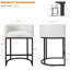Tabouret de comptoir rembourré avec structure en métal-330342604