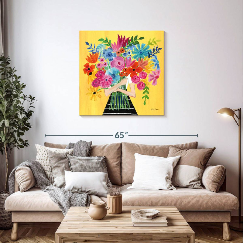 Harnek Un bouquet de fleurs I, H 36 po x l 36 po