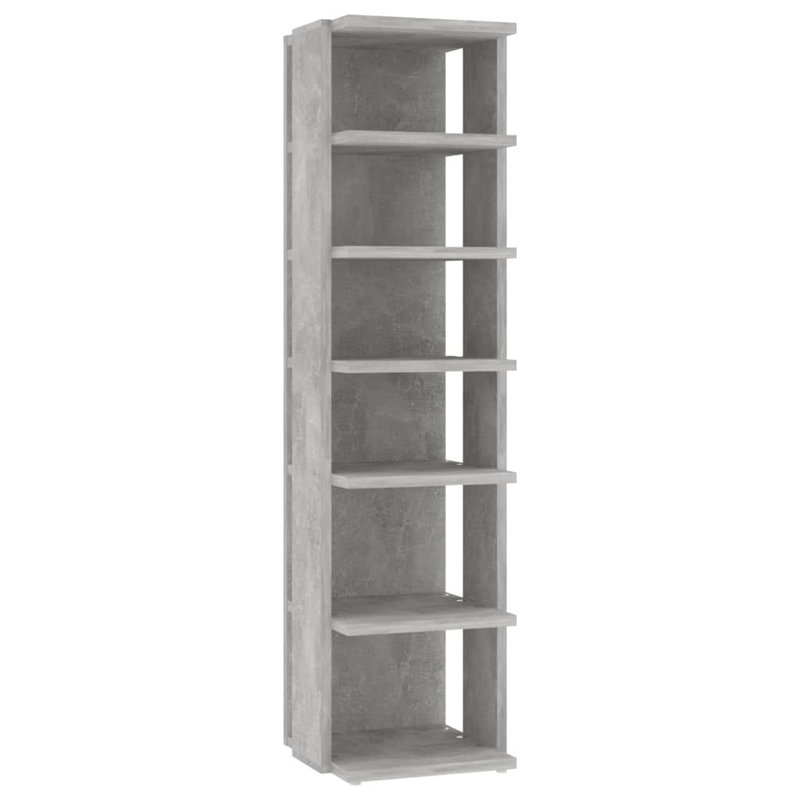 Shoe Storage, Concrete Grey, 102 cm H x 27 cm W x 27 cm D