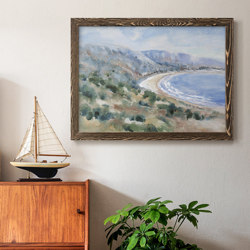 «Coastal Mist II», reproduction sur toile, H 18 po x l 26 po, Noyer