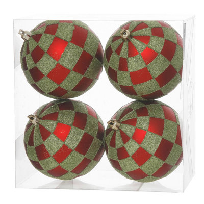 Glitter 4" Shatterproof Bauble