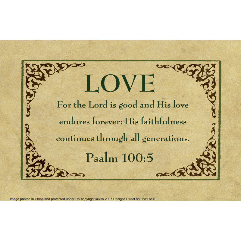 Easel Psalm - Wrapped Canvas Print, 81cm H x 122cm W x 3.8cm D