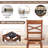 Kellynn Swivel Solid Wood Counter Stool-526743349