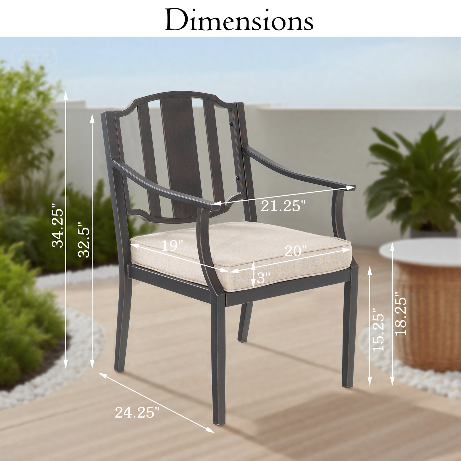 Tamarin Sunbrella® Patio Armchair