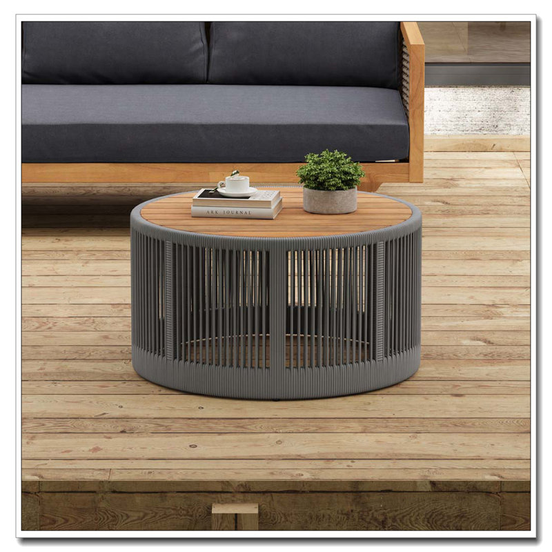 Table basse en bois, Gris, teck